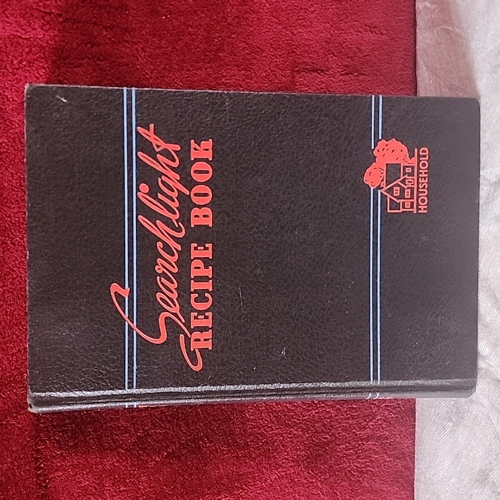 1952 Searchlight Recipe Book,  Household Magazine. Hard Cover